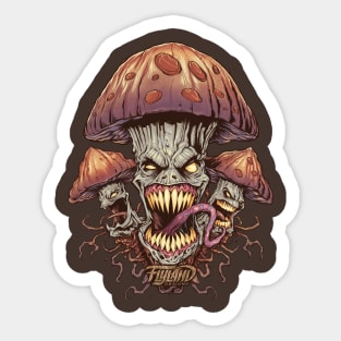 Evil Mushroom Sticker